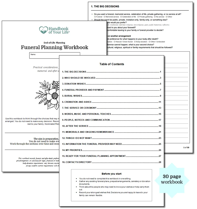 Funeral Planning Workbook