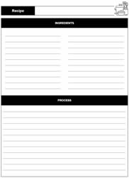 Favourite Recipes Book: Large Recipe (PDF)
