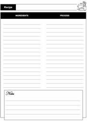 Favourite Recipes Book: Small Recipe (PDF)